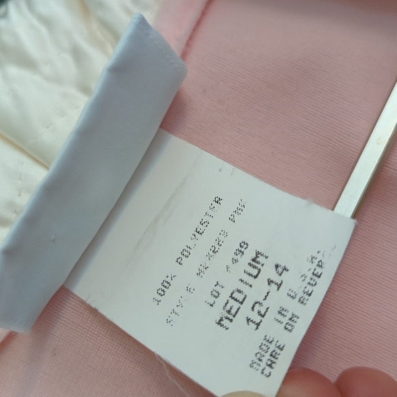 Gilligan & O'Malley Vintage Pale Pink Robe Medium 12-14 USA Modest Quilted Y2K - Picture 8 of 13